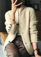 Arletta - Timeless Button-Front Cardigan Jacket