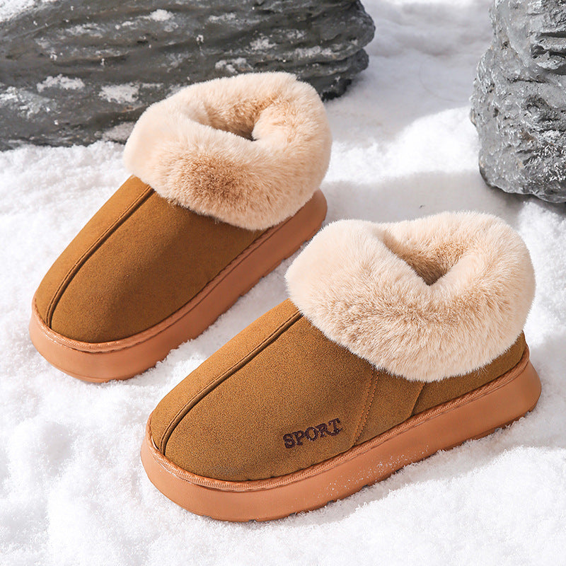 Lily - Suede Faux Wool Boots