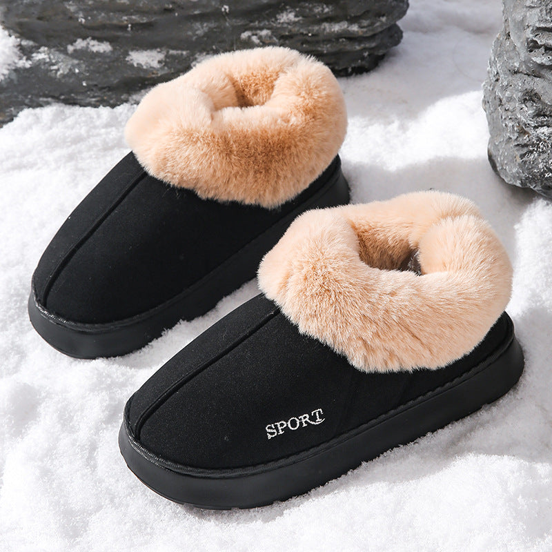 Lily - Suede Faux Wool Boots