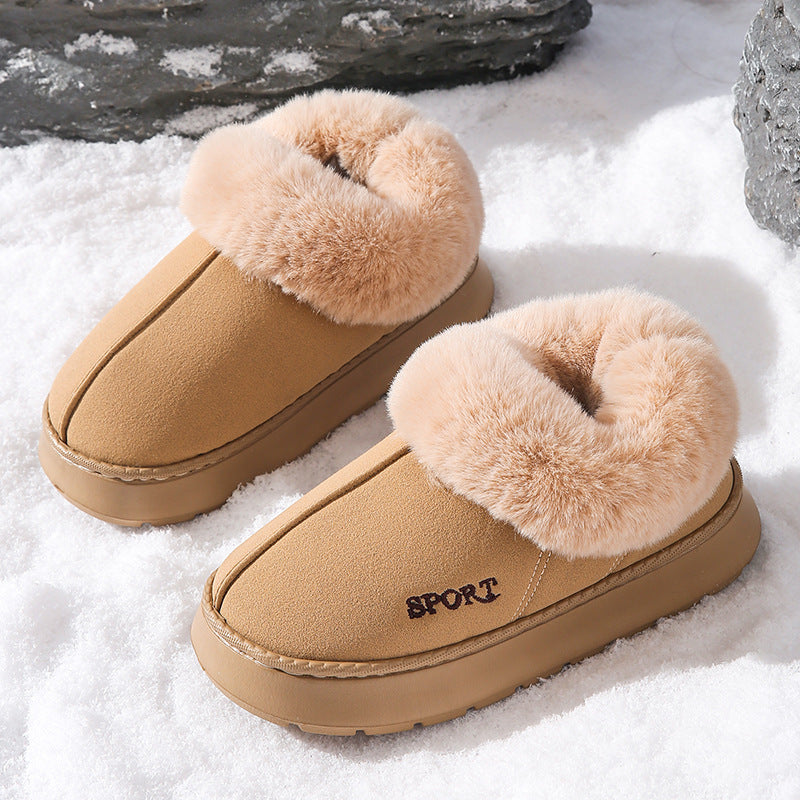 Lily - Suede Faux Wool Boots